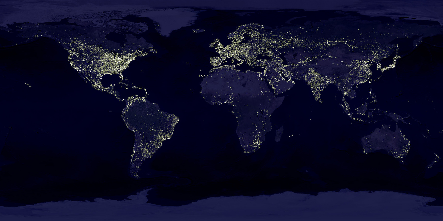 Todos los servidores de internet dibujan el mapa del mundo Todos los servidores de internet dibujan el mapa del mundo